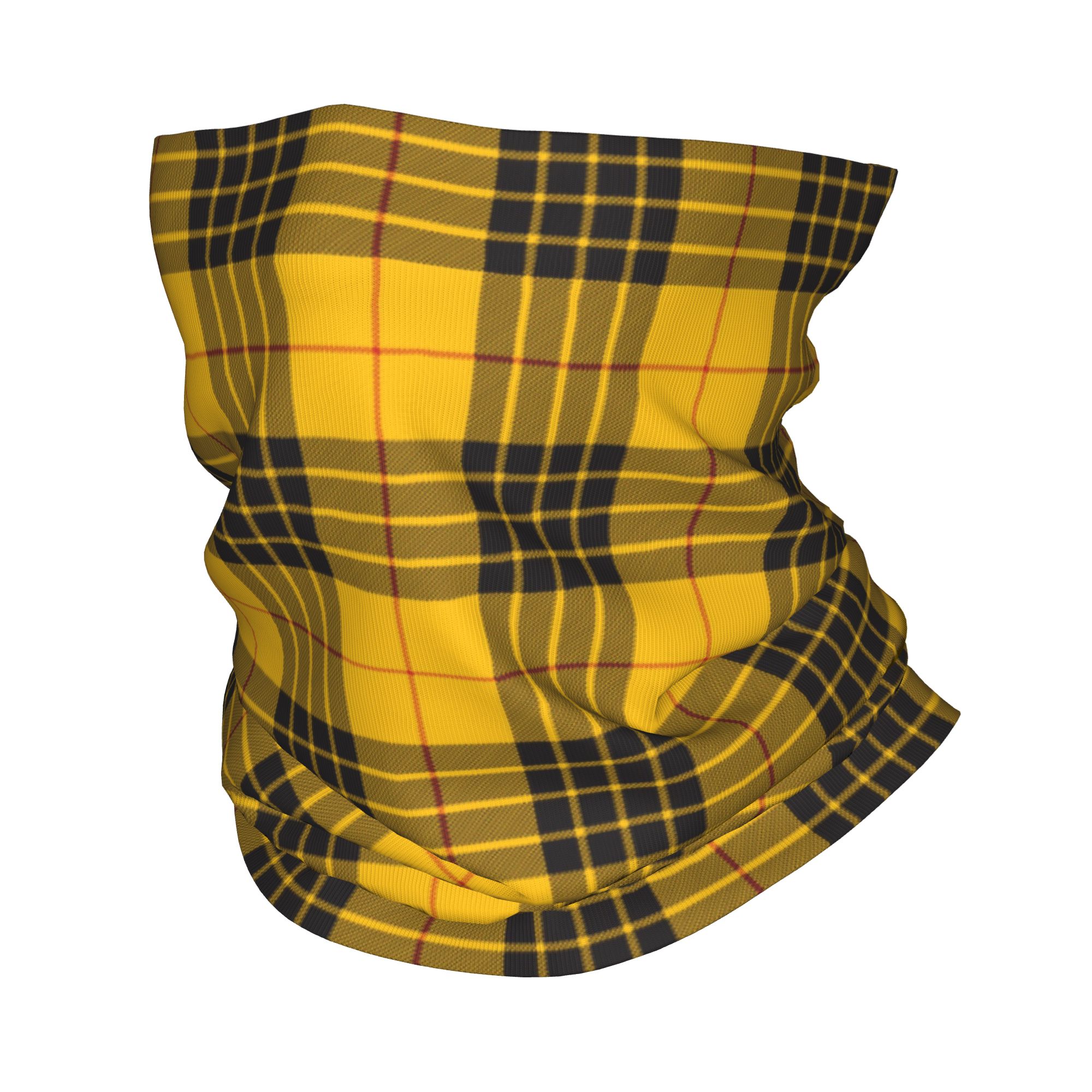 Neck Gaiter Fleece - Bandana personnalisé à motif Tartan noir