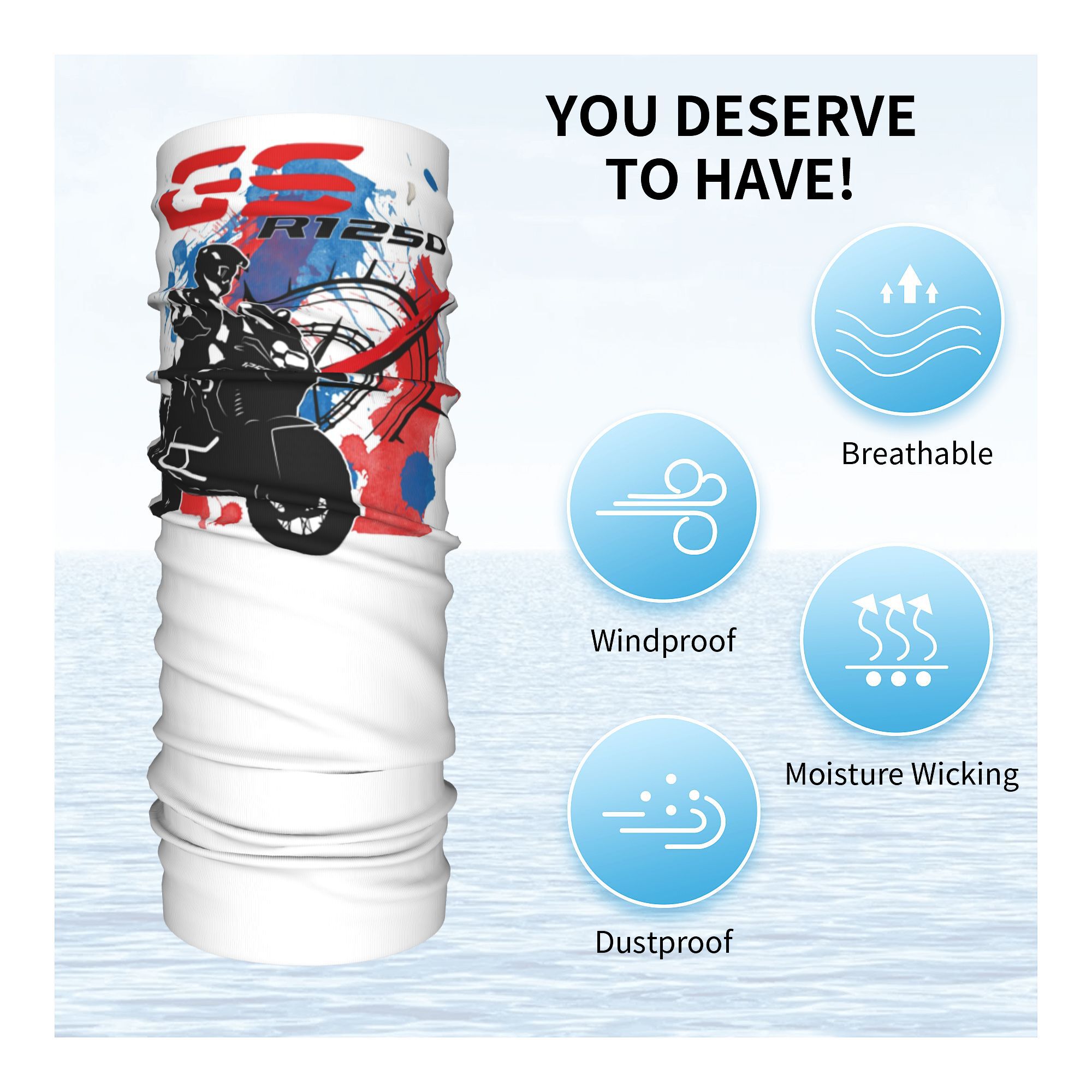 Personnalisé GS R1250 hiver ba - Neck Gaiter Fleece avis et prix