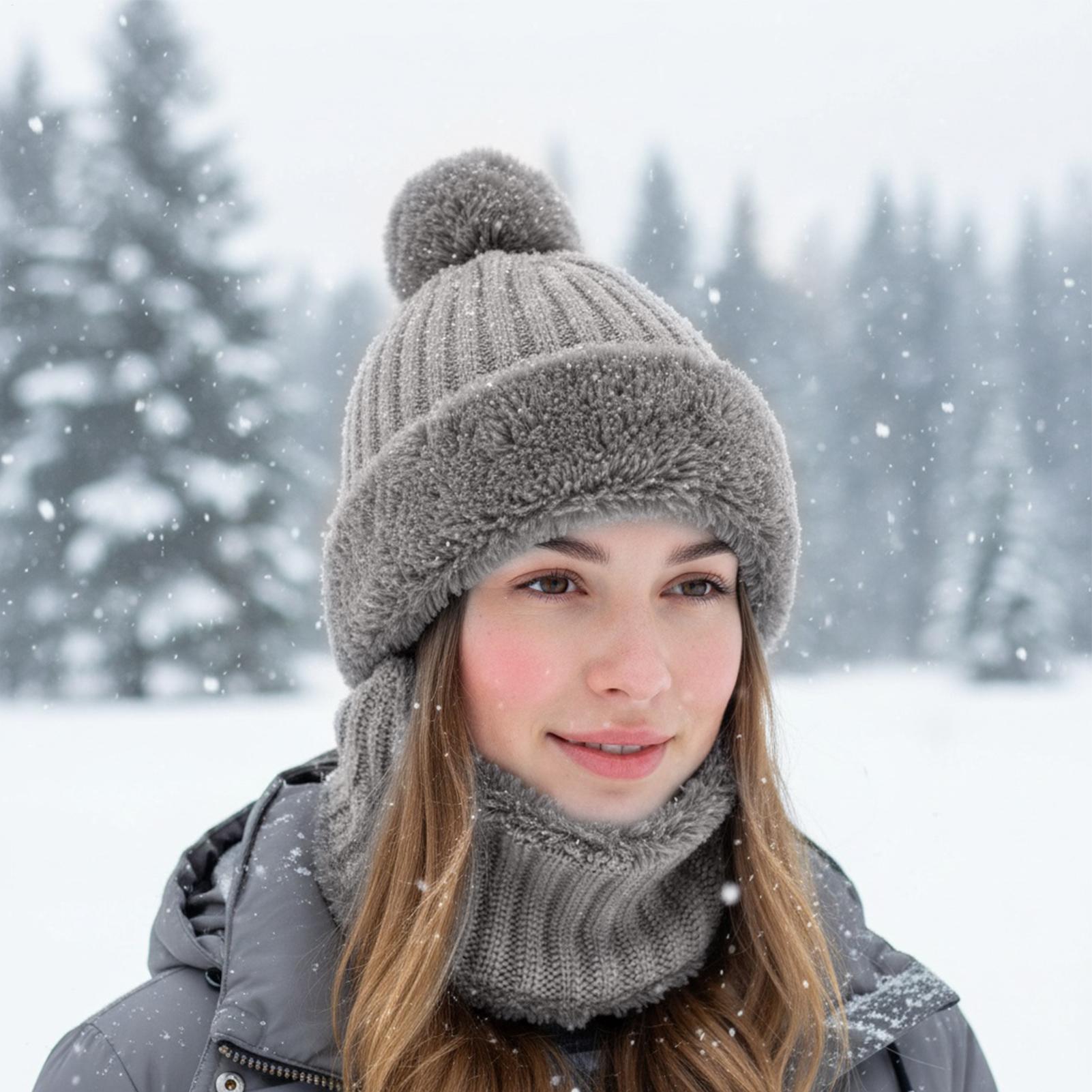 Bonnet en tricot doux avec guê - Neck Gaiter Fleece avis et prix