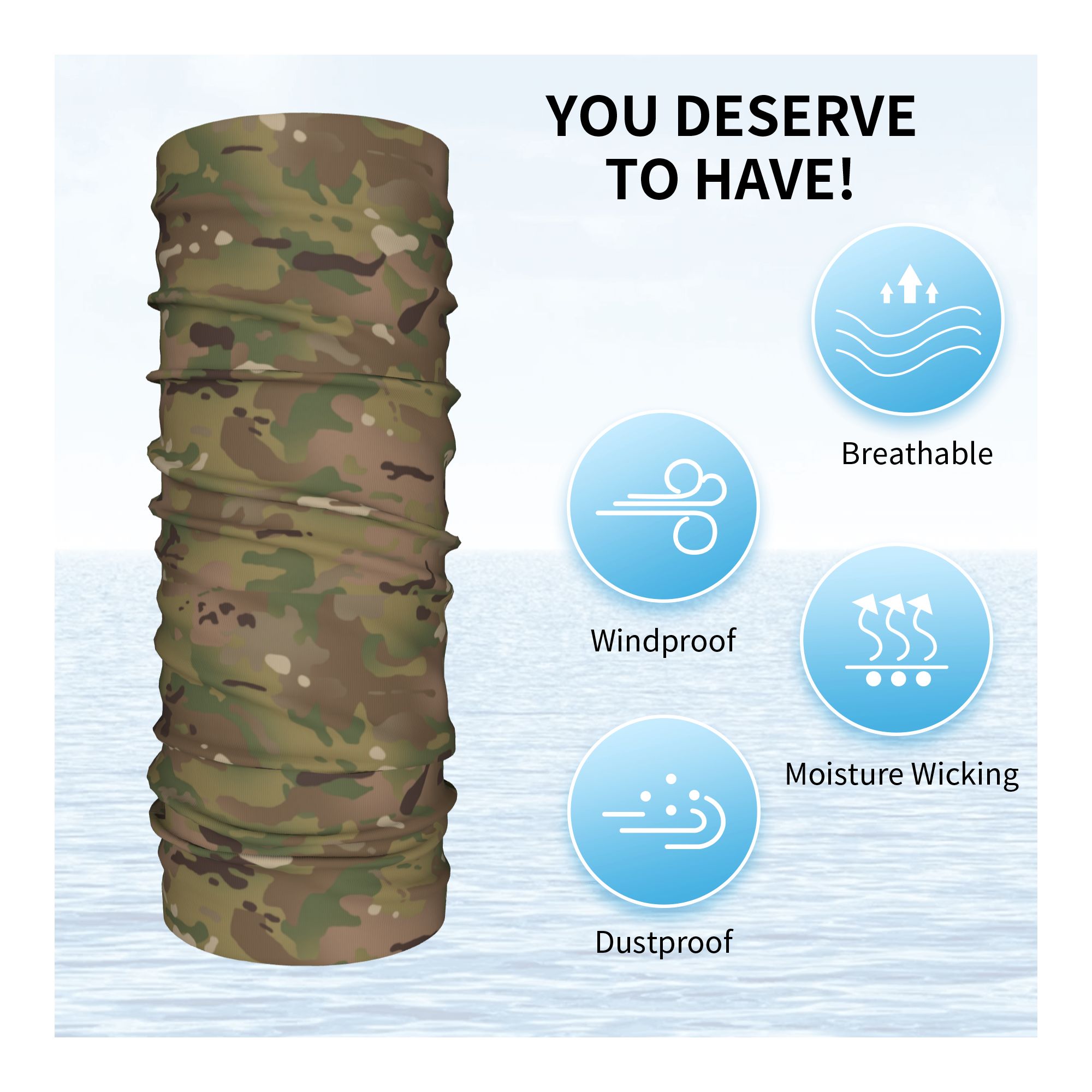 Modèle de Camouflage militaire - Neck Gaiter Fleece avis et prix