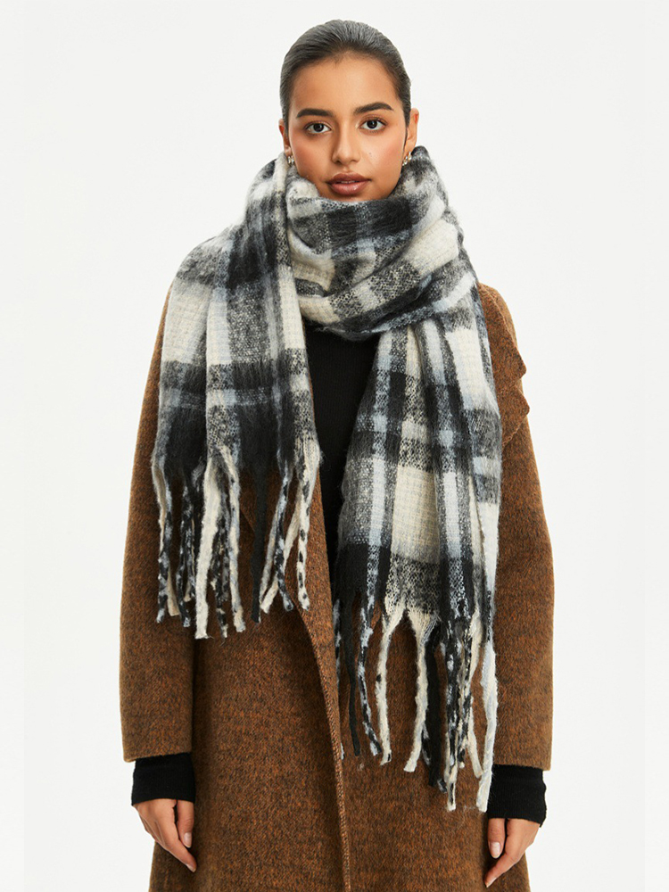 Écharpe en tricot vintage à mo - Wool Scarf Men avis et prix