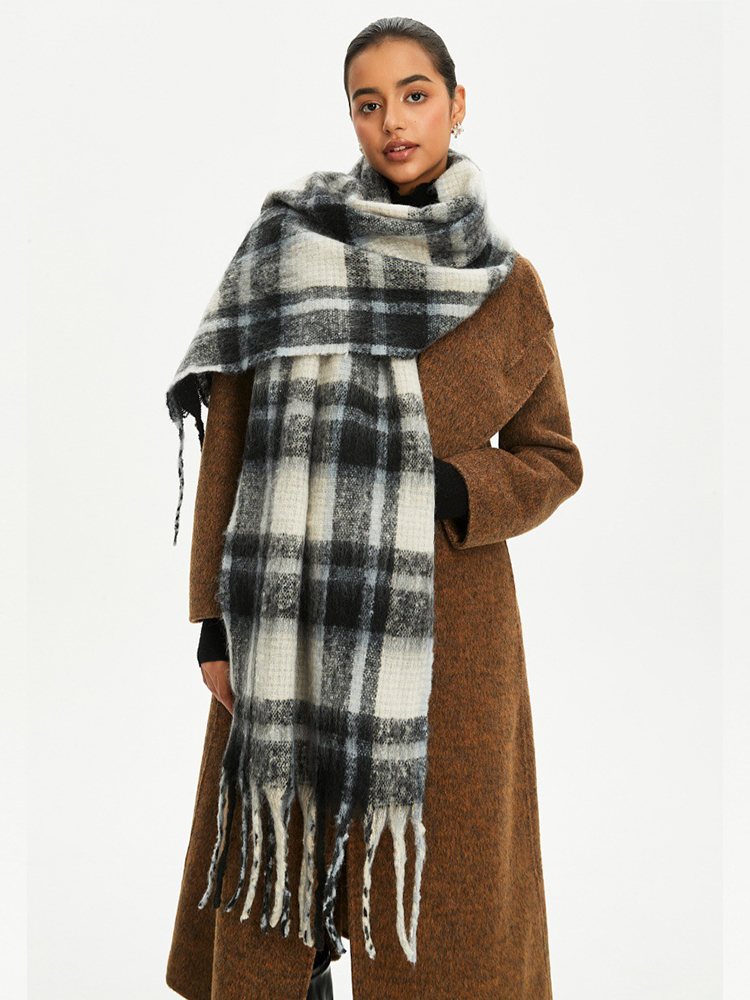 Écharpe en tricot vintage à mo - Wool Scarf Men avis et prix