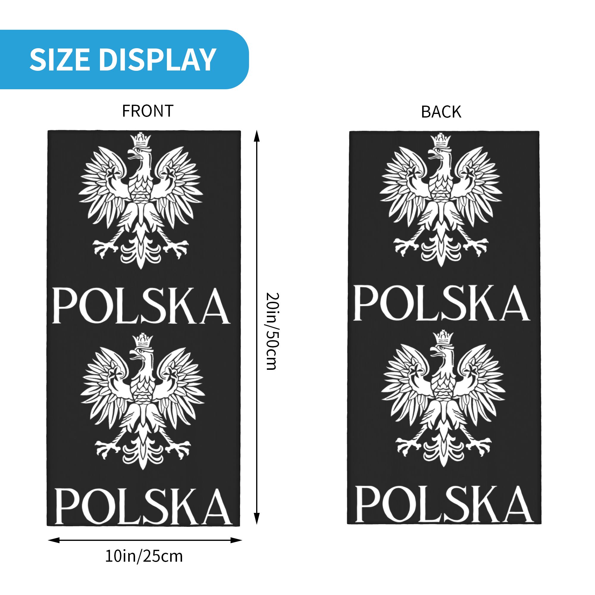 Pologne Polska drapeau Bandana - Neck Gaiter Fleece avis et prix