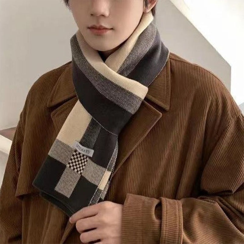 Nouveau hiver hommes écharpe g - Wool Scarf Men avis et prix