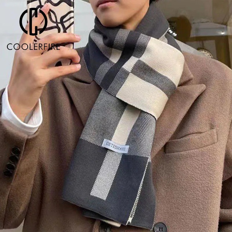 Nouveau hiver hommes écharpe g - Wool Scarf Men avis et prix